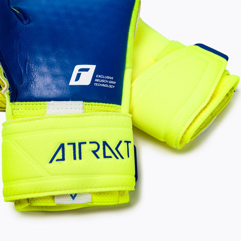 Mănușă de portar Reusch Attrakt Duo galben-albastru 5270055 4