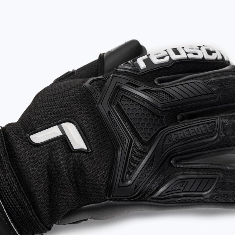 Mănușă de portar Reusch Attrakt Freegel Infinity Suport pentru degete negru 5270730-7700 3