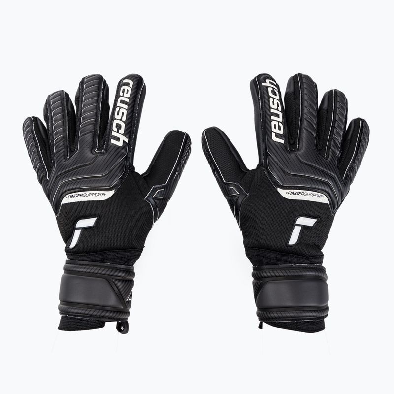 Mănușă de portar Reusch Attrakt Infinity Suport pentru degete negru 5270720-7700