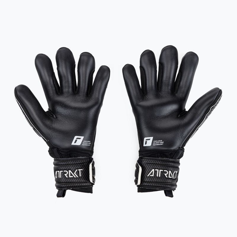 Mănușă de portar Reusch Attrakt Infinity Suport pentru degete negru 5270720-7700 2