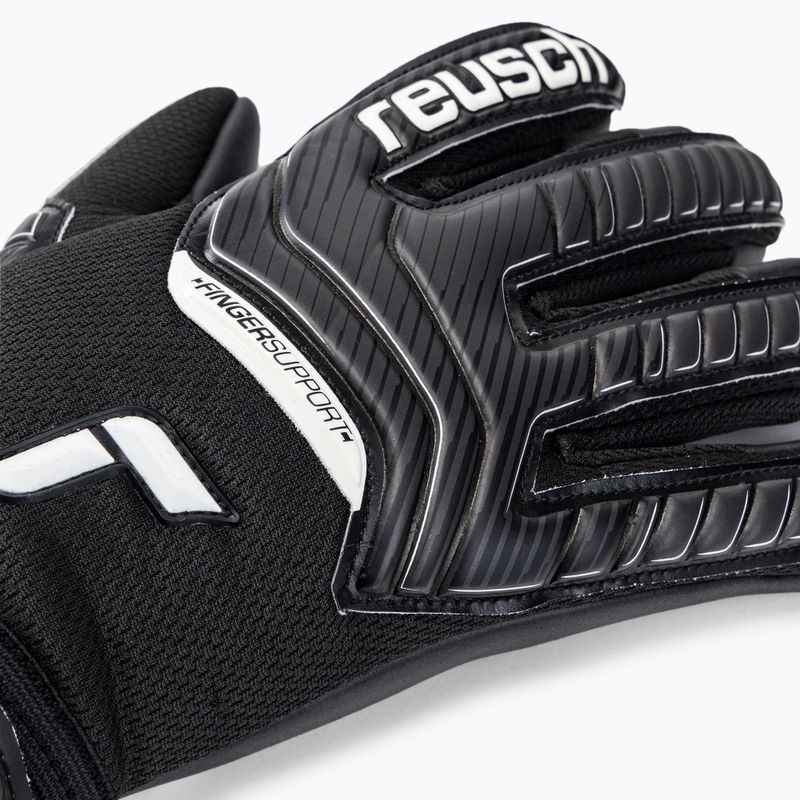 Mănușă de portar Reusch Attrakt Infinity Suport pentru degete negru 5270720-7700 3