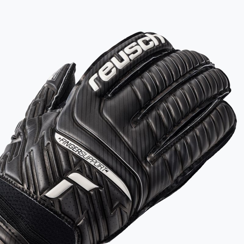 Mănușă de portar Reusch Attrakt Resist Resist Finger Support negru 5270610-7700 3