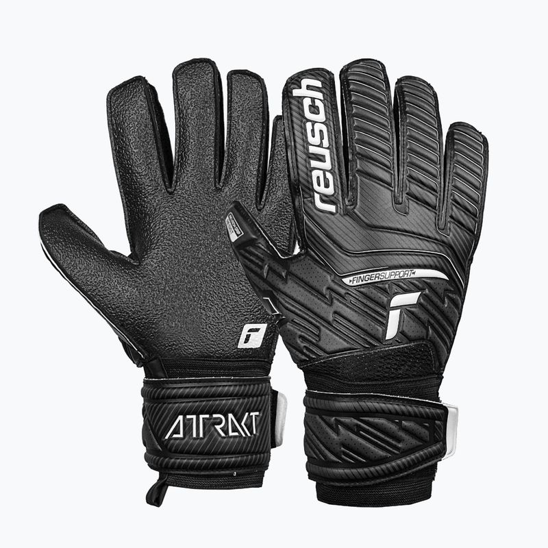 Mănușă de portar Reusch Attrakt Resist Resist Finger Support negru 5270610-7700 5