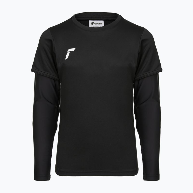 Tricou de portar pentru copii Reusch Goalkeeper Jersey Padded Junior black/silver