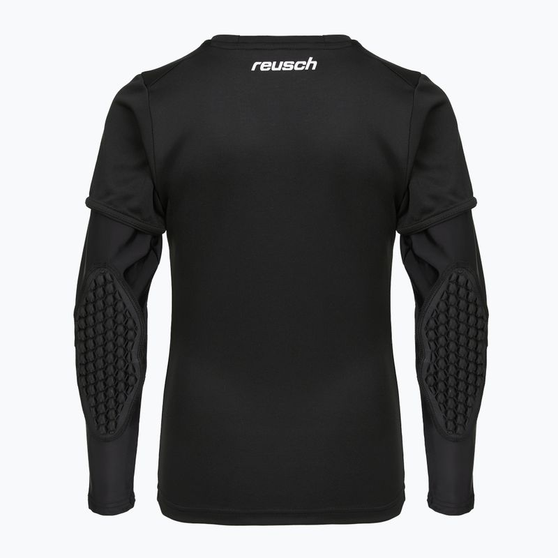 Tricou de portar pentru copii Reusch Goalkeeper Jersey Padded Junior black/silver 2