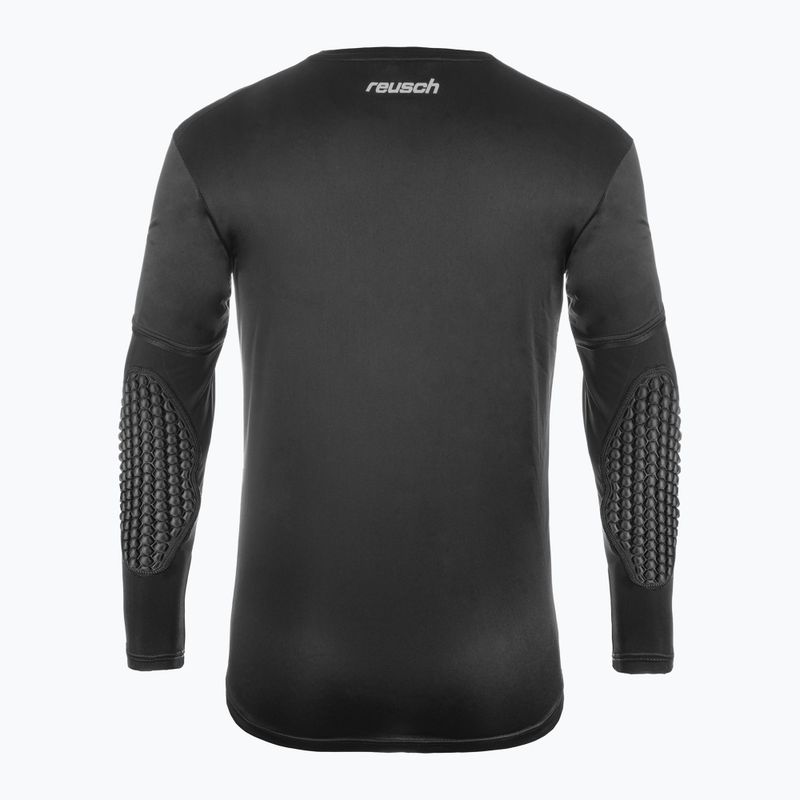 Tricou de portar pentru copii Reusch Goalkeeper Jersey Padded Junior black/silver 7