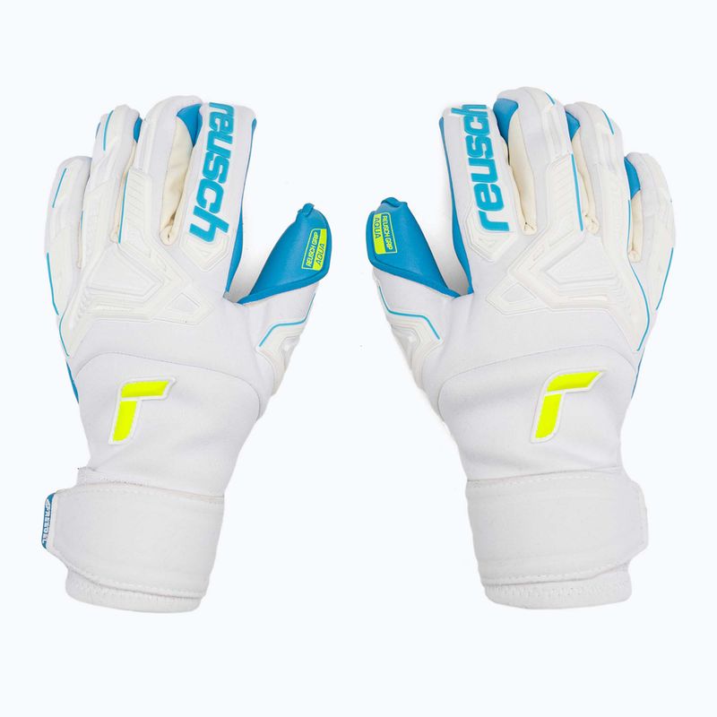 Reusch Attrakt Freegel Aqua Mănuși de portar impermeabile la vânt alb 5270459