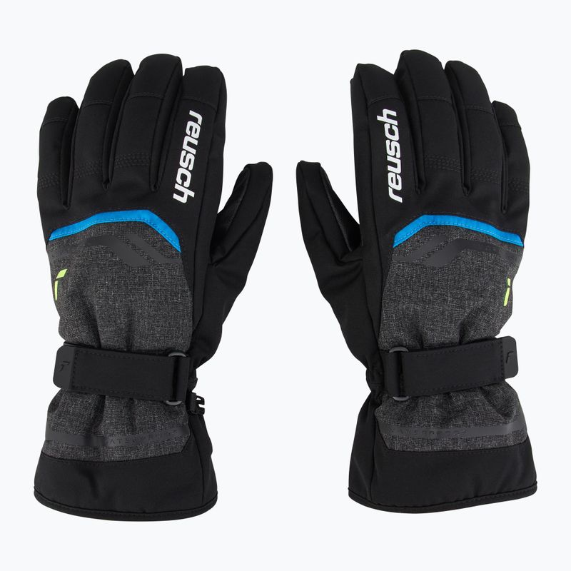 Mănuși de schi Reusch Primus R-Tex XT black melange/safety yellow/brilliant blue 2
