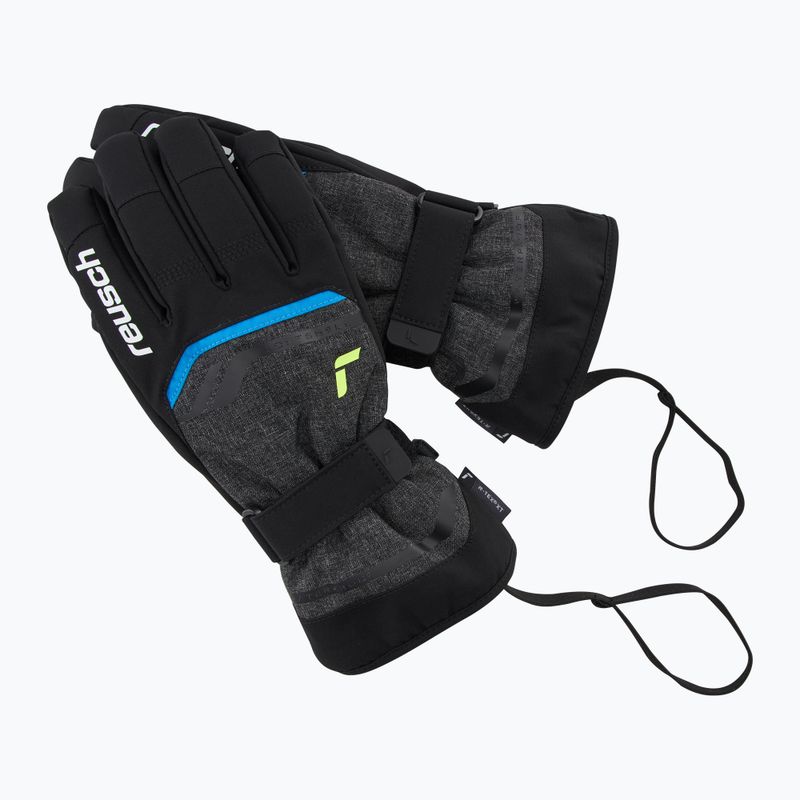 Mănuși de schi Reusch Primus R-Tex XT black melange/safety yellow/brilliant blue 6