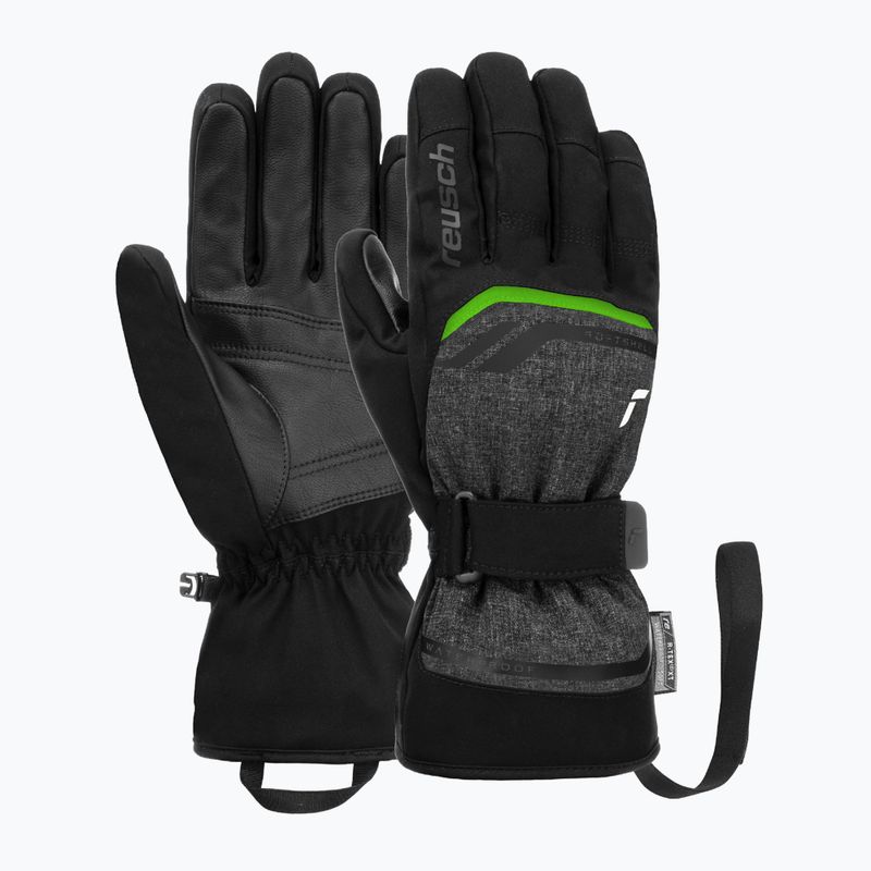 Mănuși de schi Reusch Outset R-Tex XT black/black melange/neon green