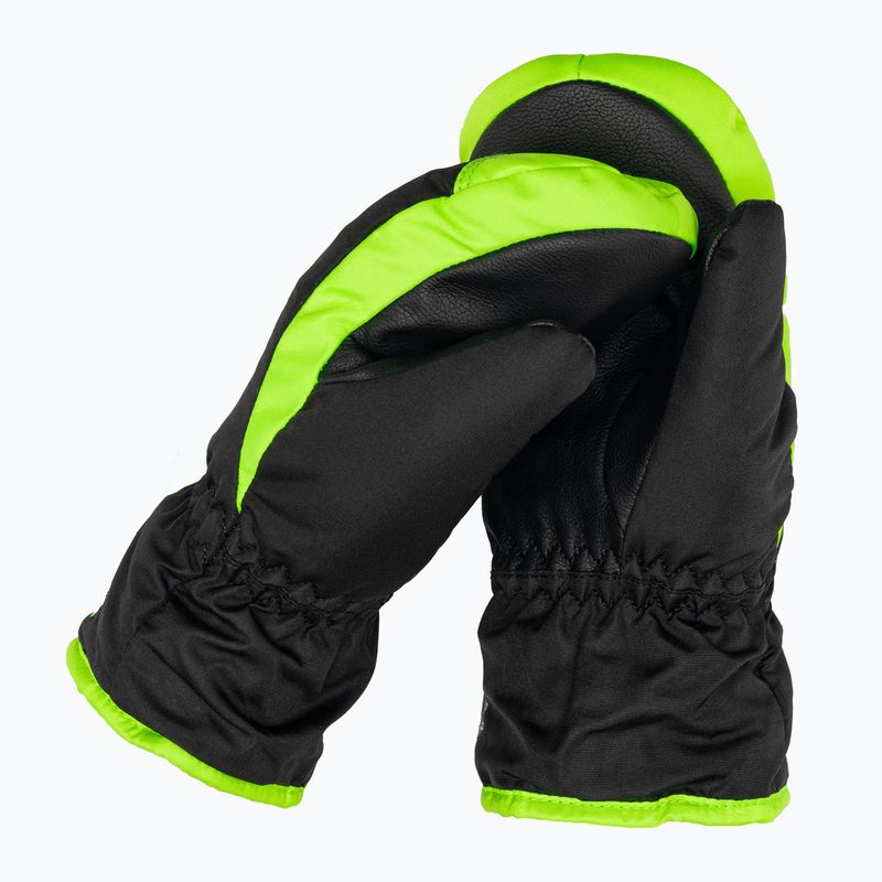 Mănușă de schi pentru copii Reusch Ben Mitten negru/neon green