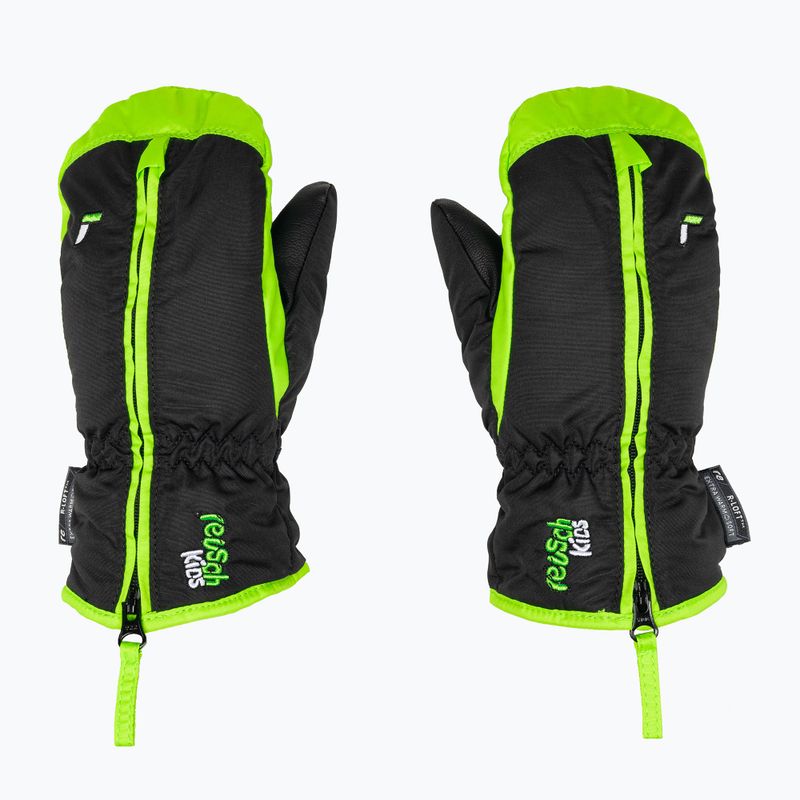 Mănușă de schi pentru copii Reusch Ben Mitten negru/neon green 3