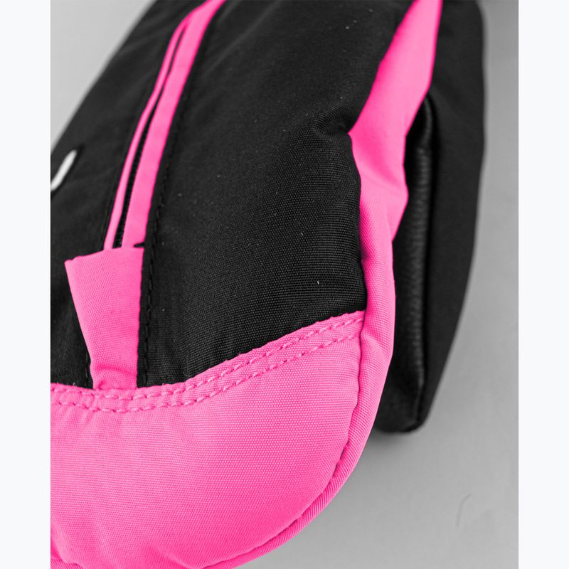 Mănuși de schi pentru copii Reusch Ben Mitten black/ knockout pink 4