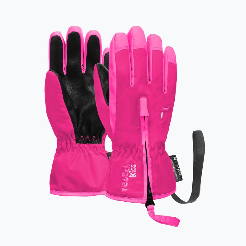 Mănuși de schi pentru copii Reusch Ben fuchsia purple/knockout pink 2