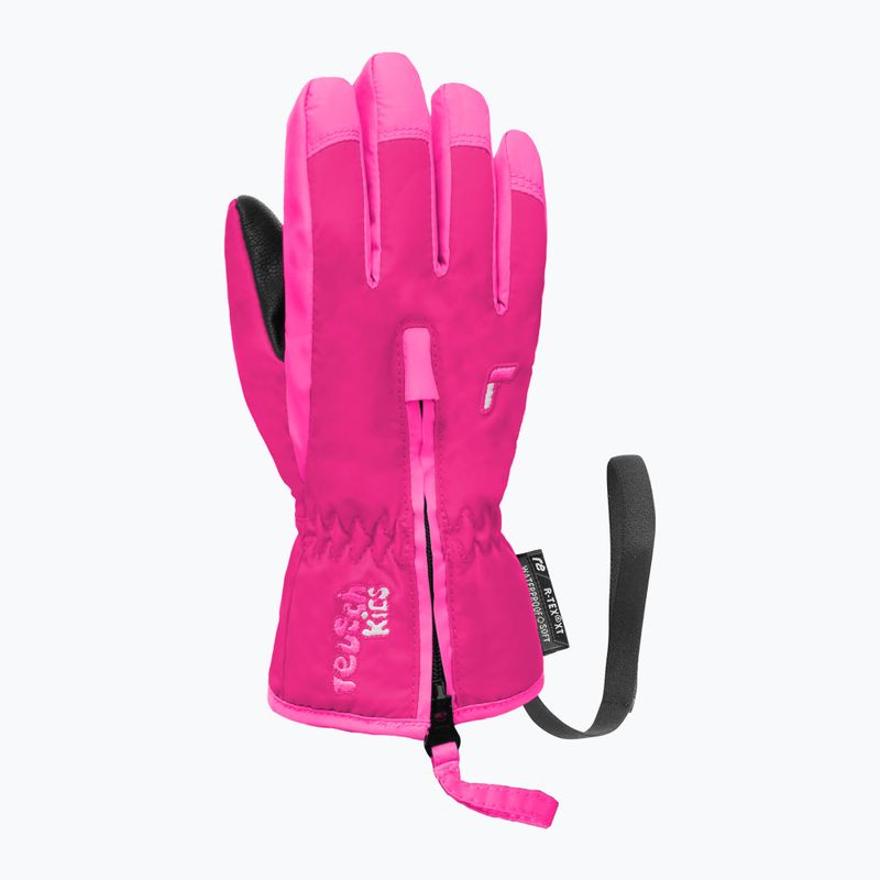 Mănuși de schi pentru copii Reusch Ben fuchsia purple/knockout pink 3