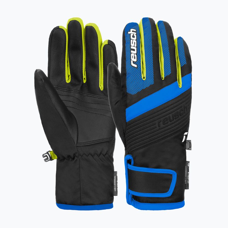 Mănuși de schi pentru copii Reusch Duke R-Tex XT black/brilliant blue/safety yellow