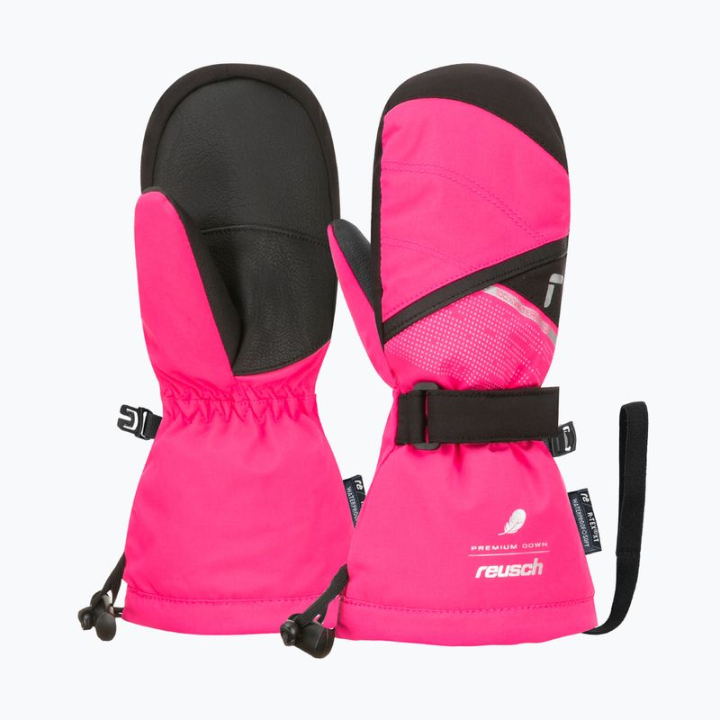 Mănuși de schi pentru copii Reusch Kaden Down R-Tex XT Mitten pink glo