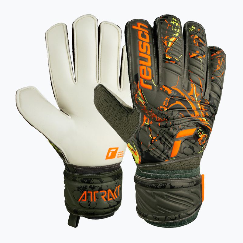Mănuși de portar Reusch Attrakt Solid verzi 5370016-5556 4
