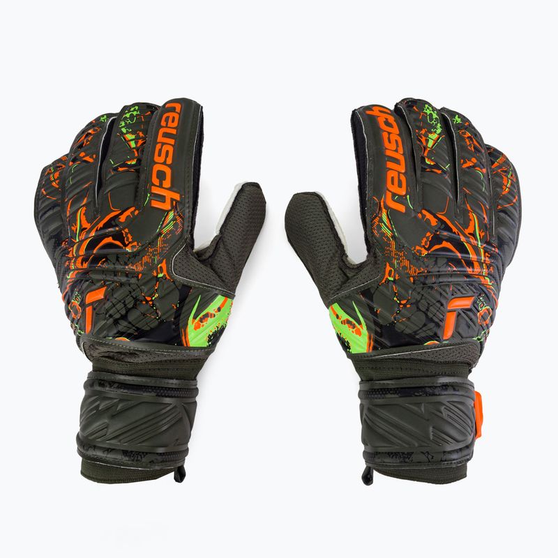 Mănuși de portar Reusch Attrakt Solid verzi 5370016-5556