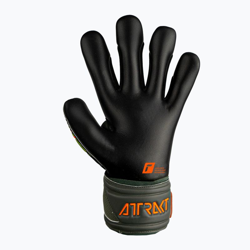 Mănuși de portar Reusch Attrakt Gold X Finger Support Junior verde-negru 5372050-5555 6