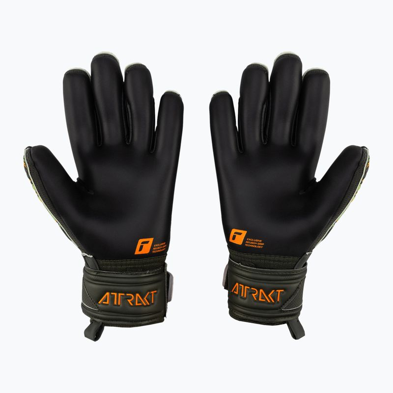 Mănuși de portar Reusch Attrakt Gold X Junior verde-negru 5372055-5555 2
