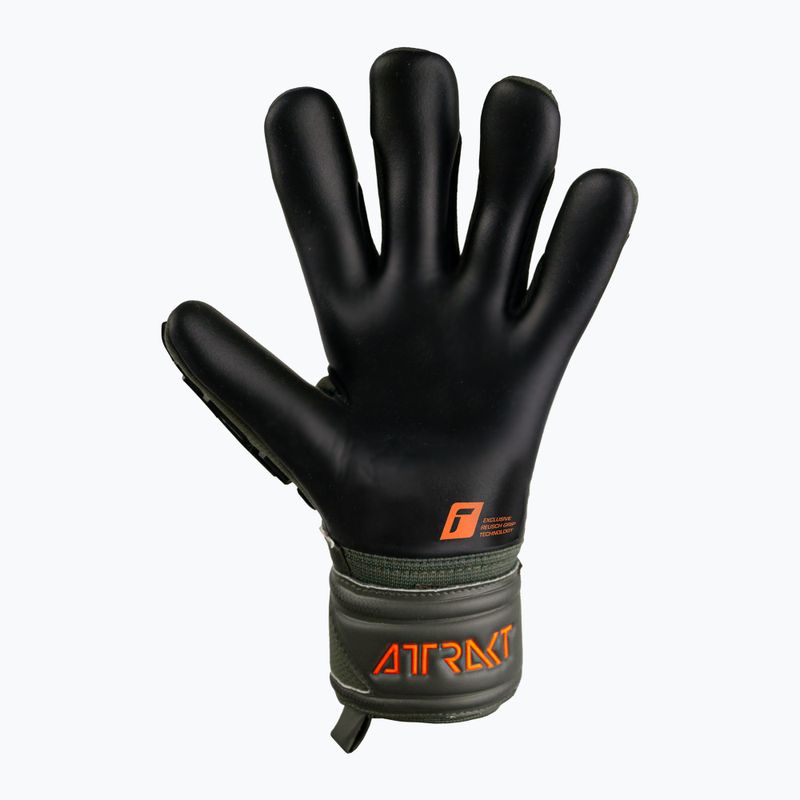 Mănuși de portar Reusch Attrakt Freegel Silver Junior negru-verde 5372035-5555 6