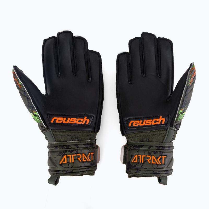 Mănuși de portar pentru copii Reusch Attrakt Silver Junior verzi 5372015-5555 2