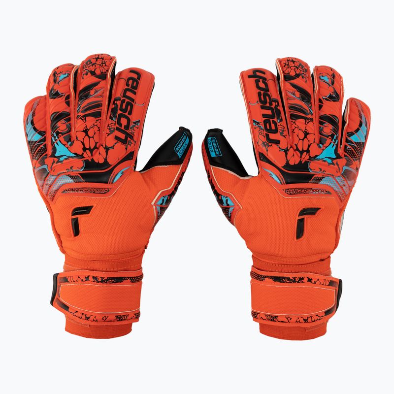 Mănuși de portar Reusch Attrakt Gold X Evolution Cut Finger Support roșu 5370950-3333