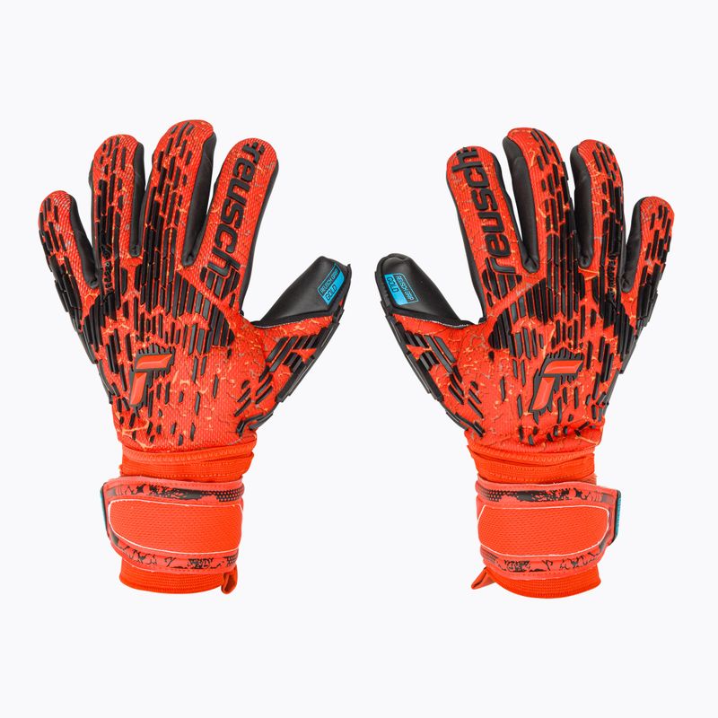 Mănuși de portar Reusch Attrakt Freegel Gold Finger Support Mănuși de portar roșu 5370130-3333