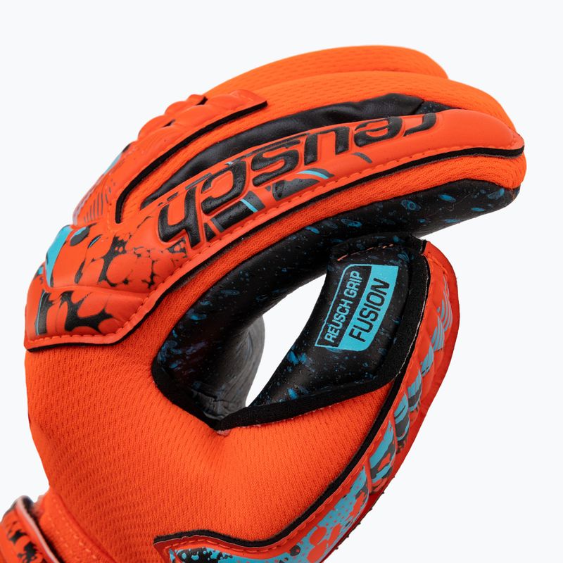 Mănuși de portar pentru copii Reusch Attrakt Fusion Finger Support Guardian Junior roșu 5372940-3333 3