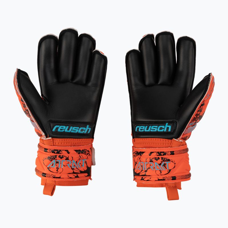Mănuși de portar pentru copii Reusch Attrakt Silver Roll Finger Junior pentru copii, roșu 5372217-3333 2