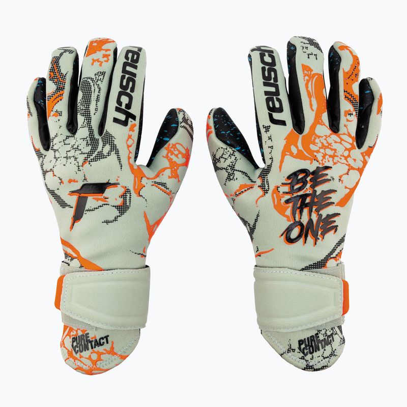 Mănuși de portar pentru copii Reusch Pure Contact Fusion Junior verde 5372900-5444