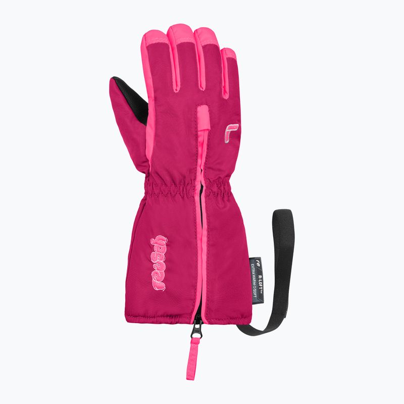Mănuși de schi pentru copii Reusch Tom fuchs purp/knockout pink 2