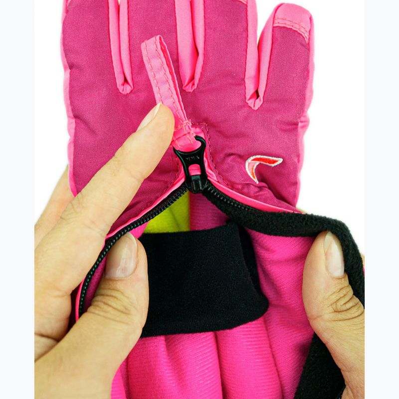 Mănuși de schi pentru copii Reusch Tom fuchs purp/knockout pink 6
