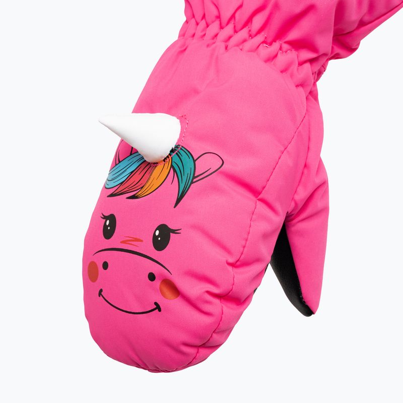 Mănuși de schi pentru copii Reusch Sweety Mitten roz unicorn roz