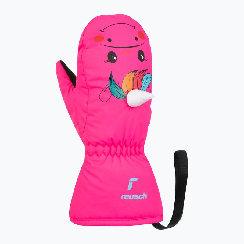 Mănuși de schi pentru copii Reusch Sweety Mitten roz unicorn roz