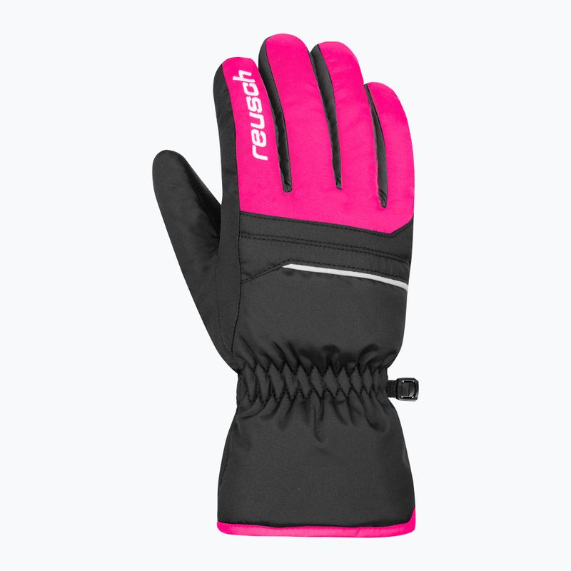 Mănuși de schi pentru copii Reusch Alan black/pink glo