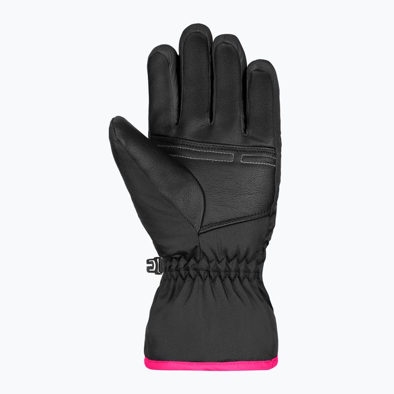 Mănuși de schi pentru copii Reusch Alan black/pink glo
