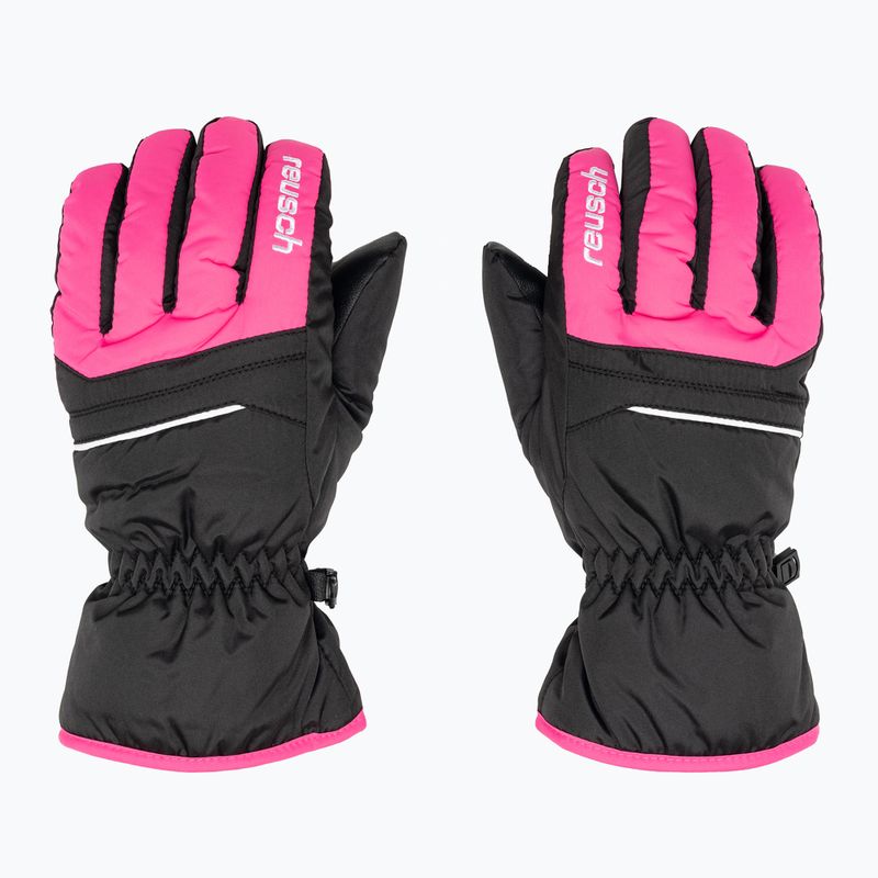 Mănuși de schi pentru copii Reusch Alan black/pink glo