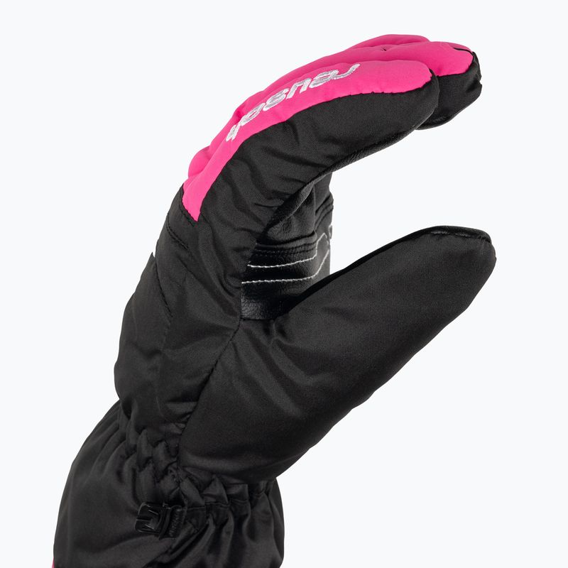 Mănuși de schi pentru copii Reusch Alan black/pink glo