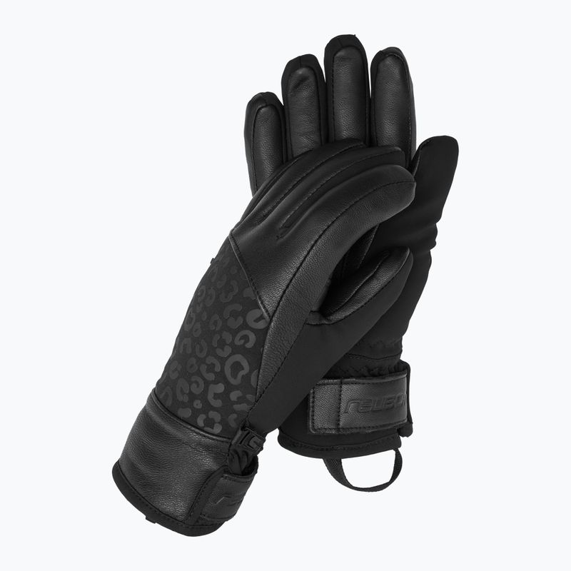 Mănuși de schi pentru femei Reusch Beatrix R-Tex XT black/black leopard