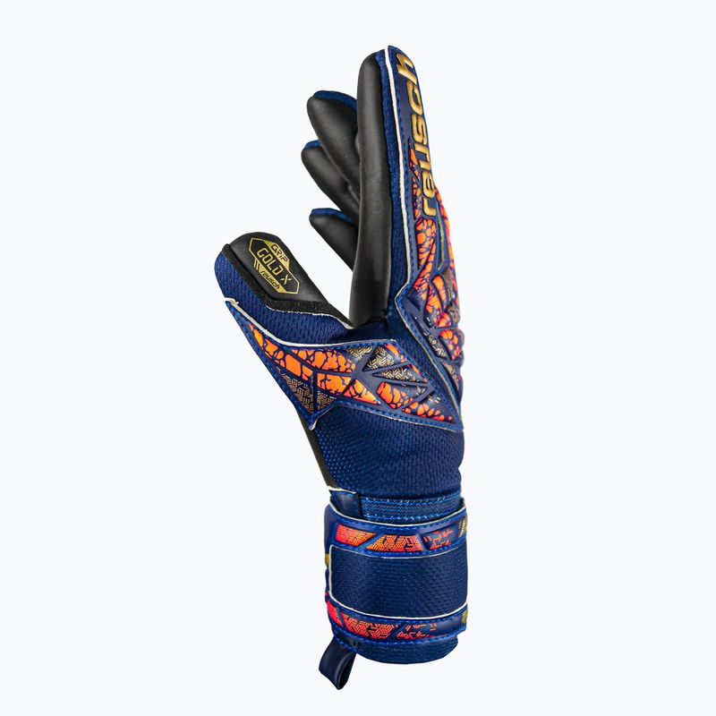 Mănuși de portar pentru copii Reusch Attrakt Gold X Junior premium albastru/auriu/negru pentru copii 4