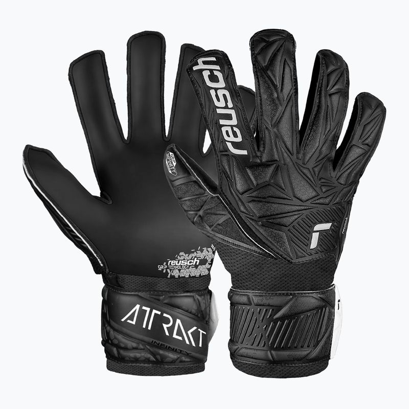 Mănuși de portar pentru copii Reusch Attrakt Infinity Junior negru