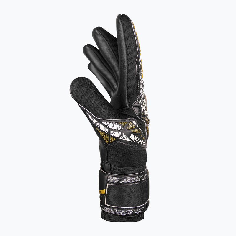 Mănuși de portar Reusch Attrakt Silver NC Finger Support black/gold/white/black