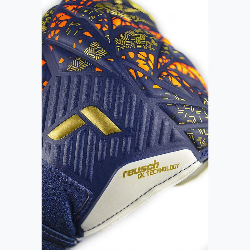 Mănuși de box pentru copii Reusch Attrakt Grip Junior premium blue/gold