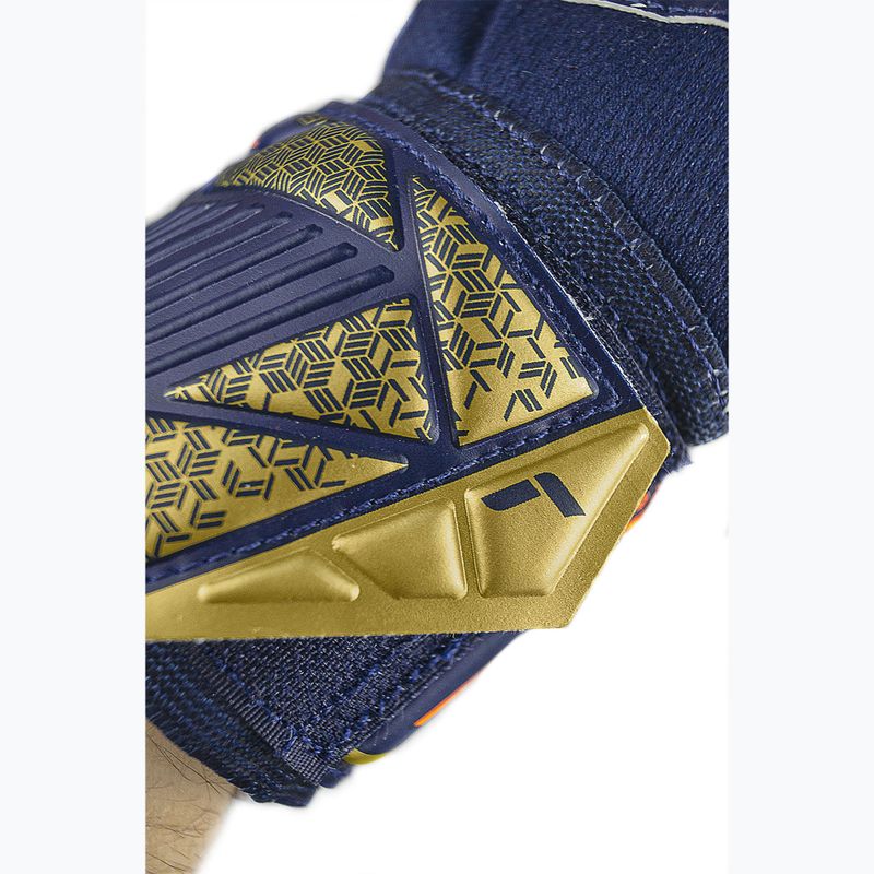 Mănuși de box pentru copii Reusch Attrakt Grip Junior premium blue/gold