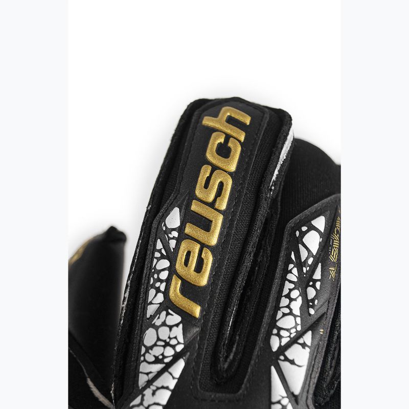 Mănuși de portar Reusch Attrakt Gold X Evolution Cut Finger Support black/gold/white/black 5