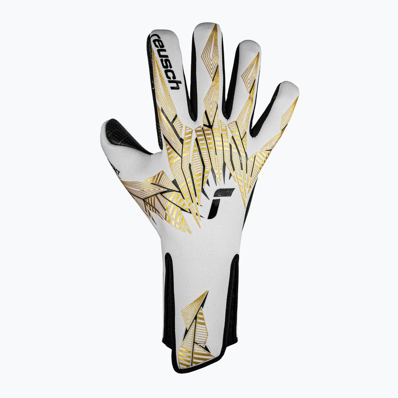 Mănuși de portar Reusch Pure Contact Gold X GluePrint Strapless white/gold/black 2