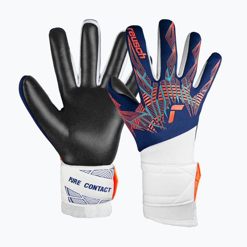Mănuși de portar Reusch Pure Contact Silver premium blue/electric orange/black