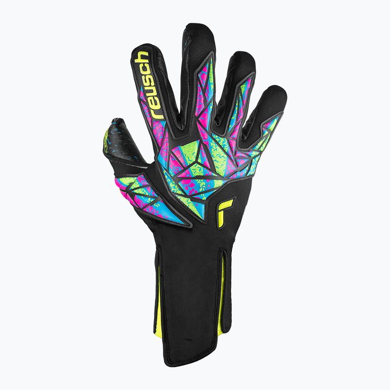 Mănuși de portar  Reusch Attrakt Fusion Strapless black/safety yellow/black 2